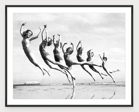 Graceful Line of Beach Dancers 38x30
