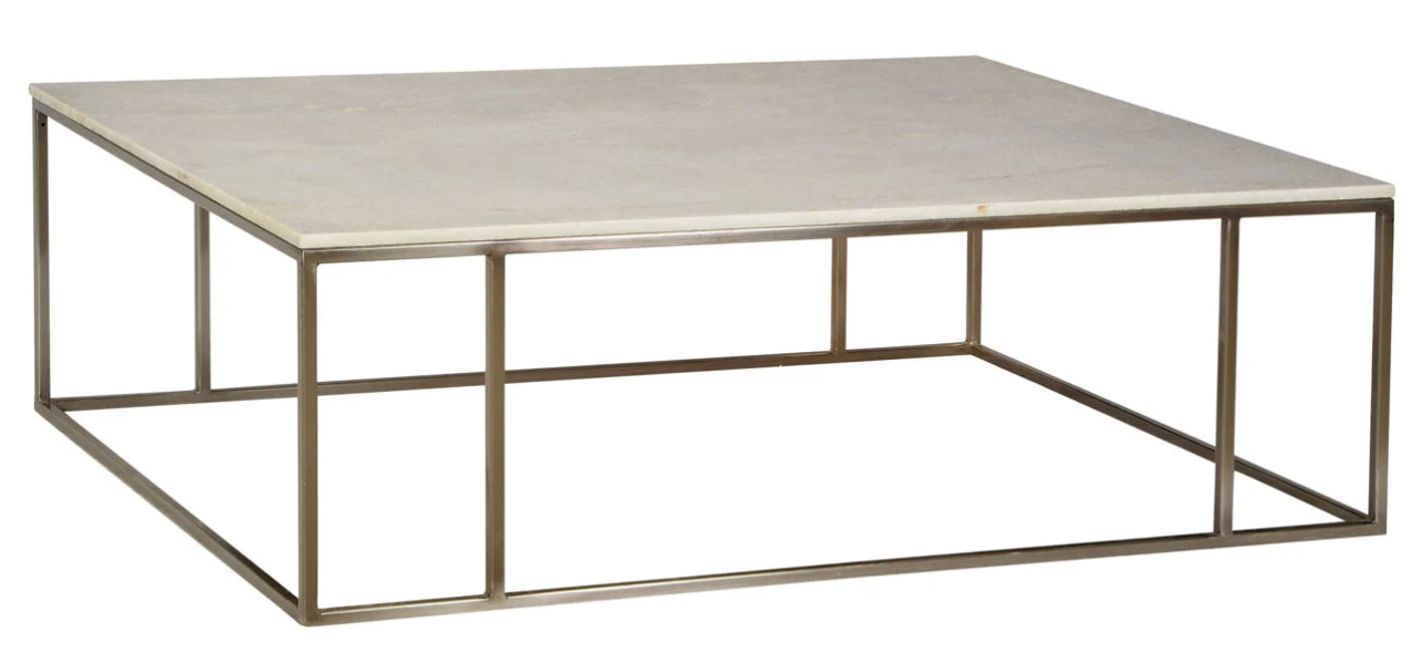 Sinclair Coffee Table in Marble and Iron