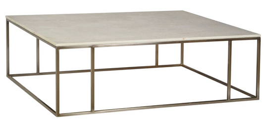 Sinclair Coffee Table in Marble and Iron