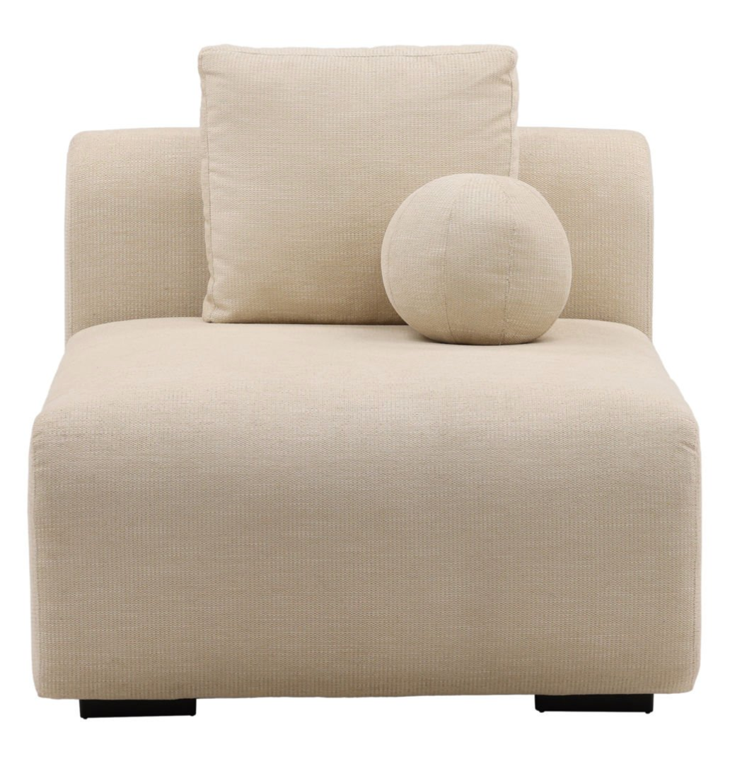 Petra Outdoor Modular Sectional Armless Chaise