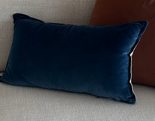 Jenni Navy Lumbar Pillow