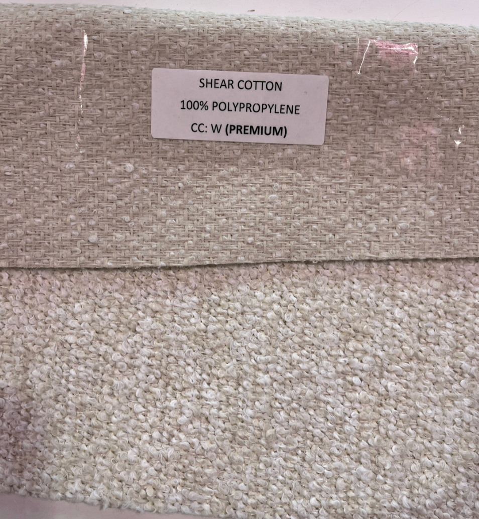 Artisan Bench Large Occasional Chair-Shear Cotton