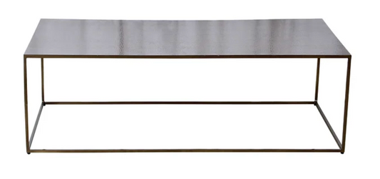 Alligator Coffee Table in Embossed Iron