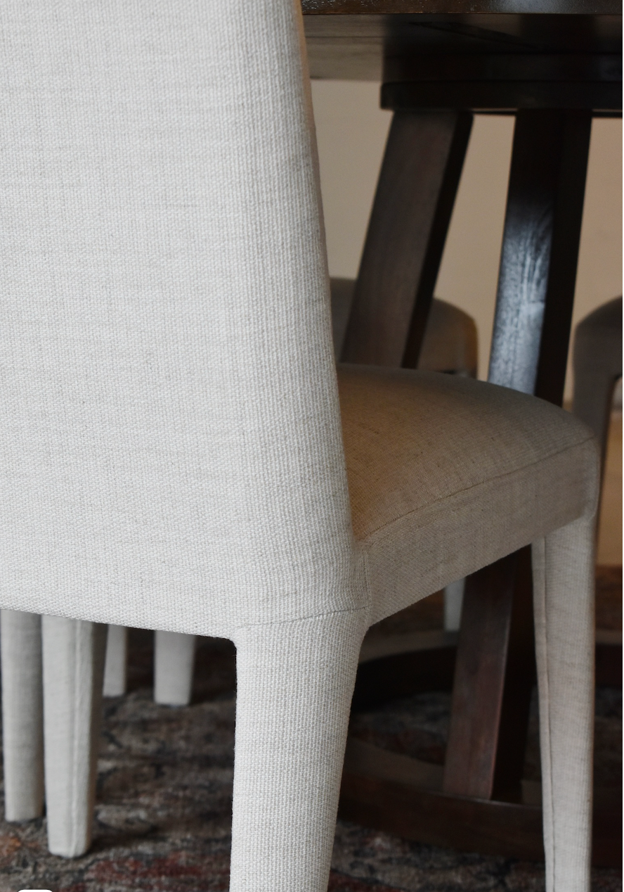 Larry Leg Chair in Linen