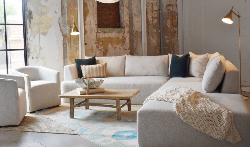 Mara Sectional Sofa 25 - Glacier