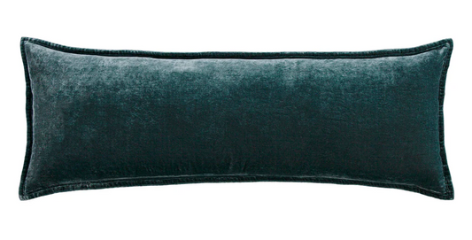 Stella Velvet Lumbar - Storm Blue