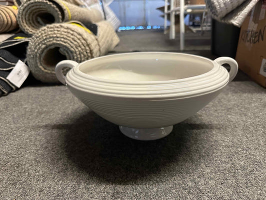 White Soup Bowl with Handles