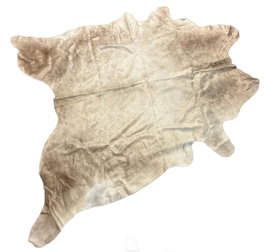 White and Tan Cowhide