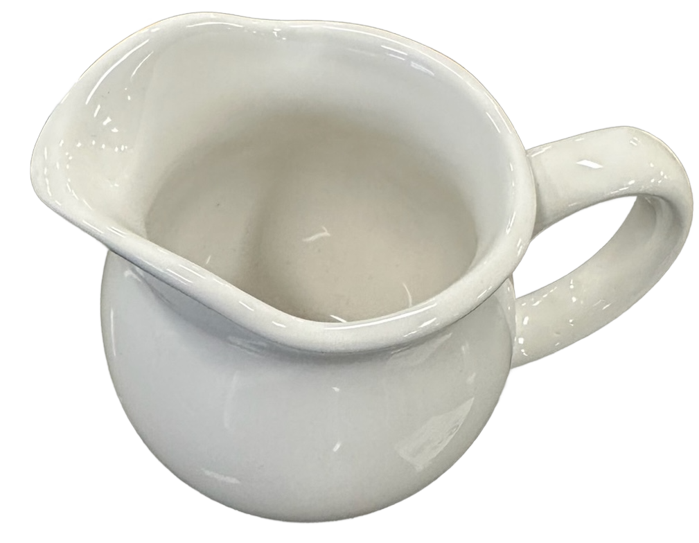 White Creamer Small Pitcher