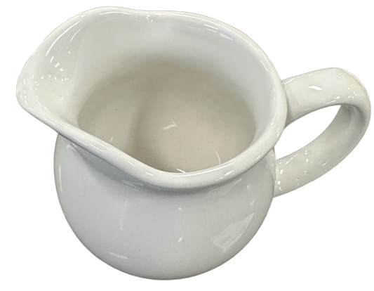 White Creamer Small Pitcher