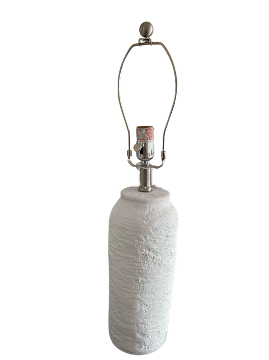 White Textured Lamp