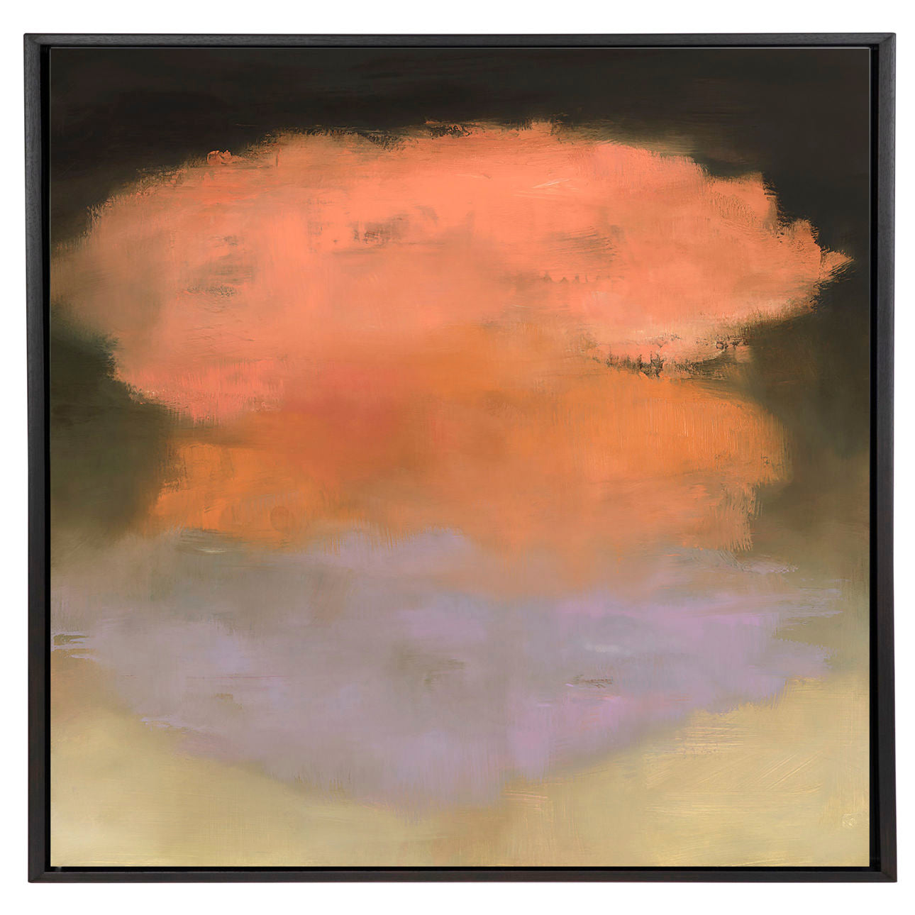 Wildflower 36x36 Black Frame Art