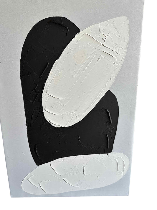 Black and White Texture Canvas Art