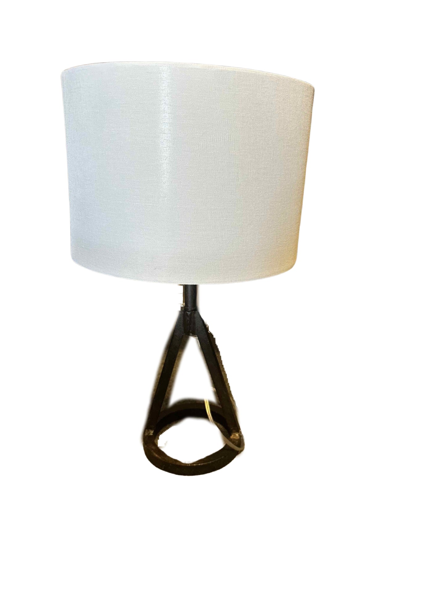 Black Lamp with Circle Base