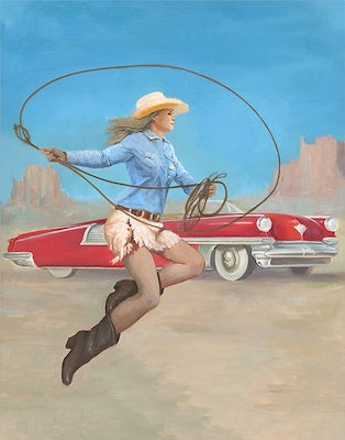 40 × 50 The Modern Cowgirl III Art