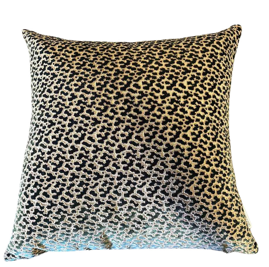 Dark Green and Cream Pillow
