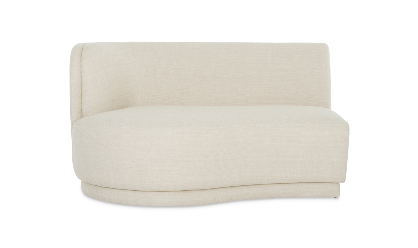 *Candy Store* YOON CHAISE LEFT SWEET CREAM 59.5"