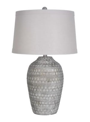 Polyresin Table Lamp in Blackened Copper