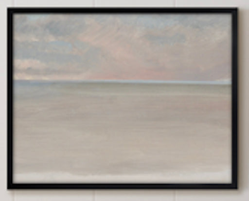 Ocean Sunset Framed Art 11"x14"