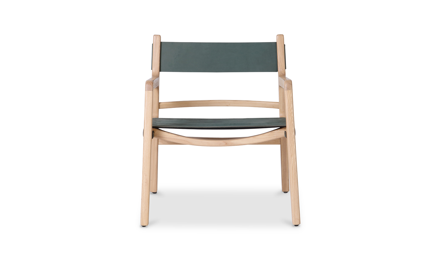 KOLDING CHAIR SEAGRASS GREEN LEATHER