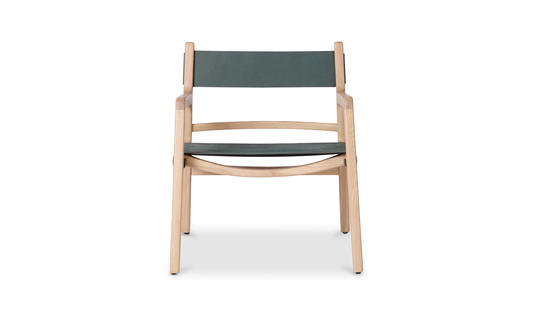 KOLDING CHAIR SEAGRASS GREEN LEATHER