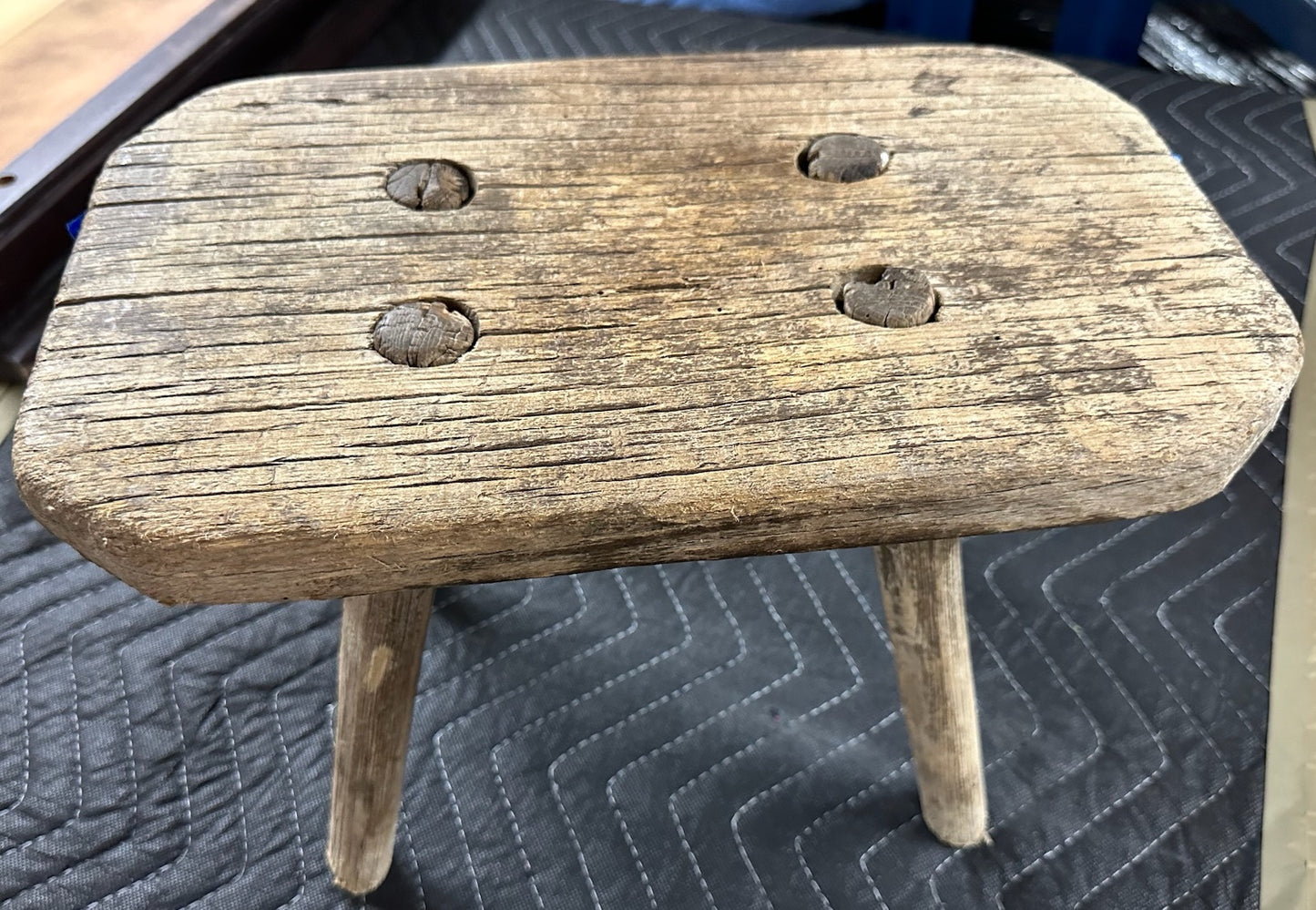 Short Brown Wee Stool