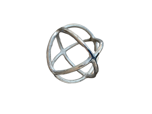 Silver Ball Decor Large