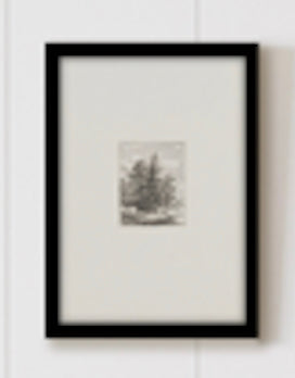 Tree by the Lake Framed Art 5"x7"