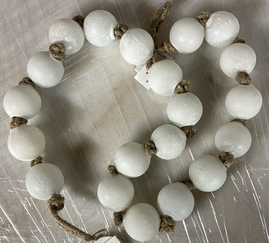 White Marble Beads