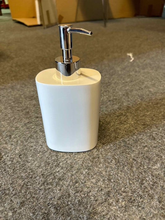 White Oval Soap Dispenser