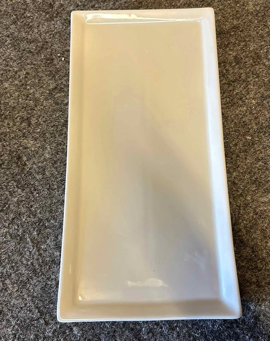 White Platter of Rectangle Shape