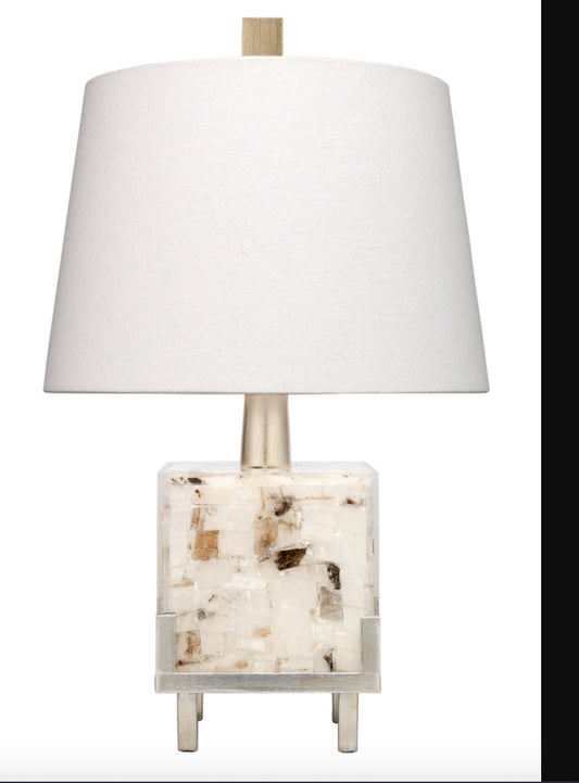 Bijou Table Lamp - White and Grey