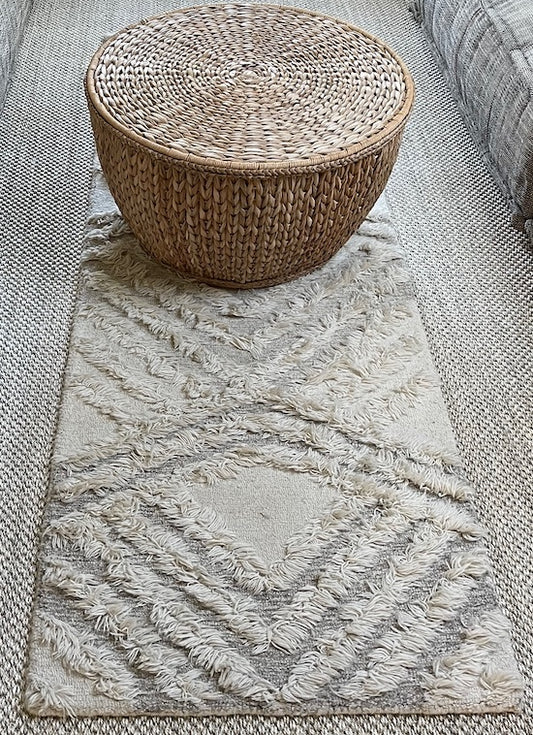 Hand Tufted Runner Rug 28"x83"