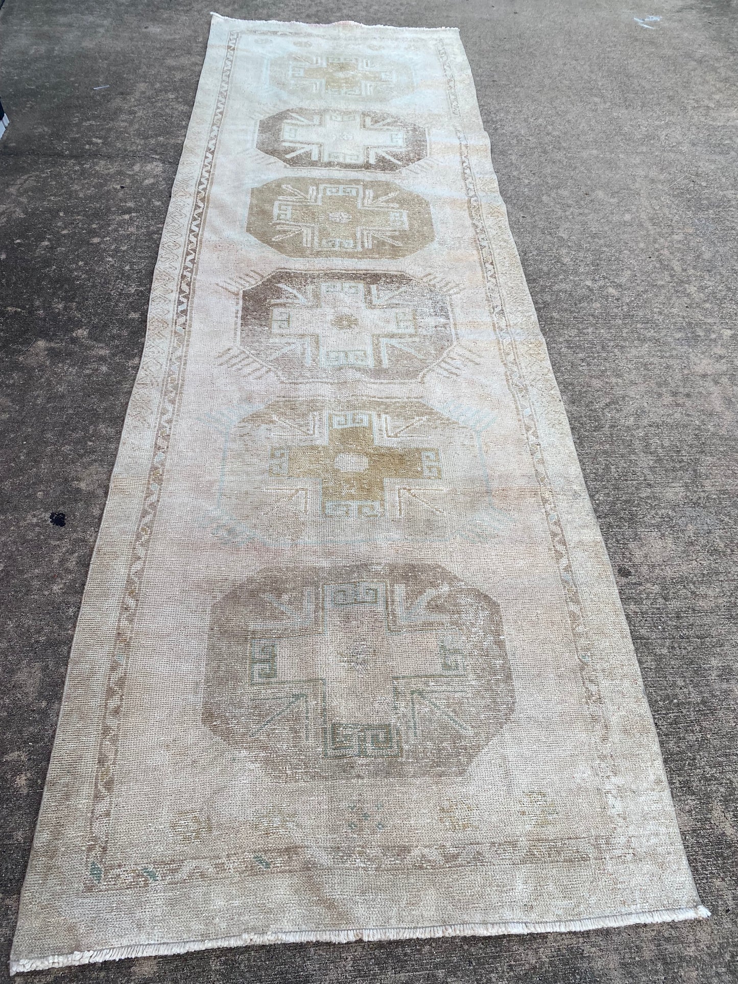 Pastel Turkish Runner 4'x13'