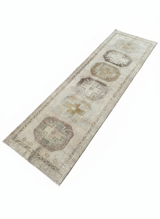 Pastel Turkish Runner 4'x13'