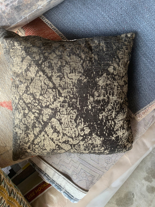 Brown and Gold Fleck Square Pillow
