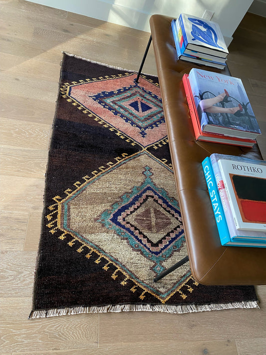 Turkish Kars Rug Brown