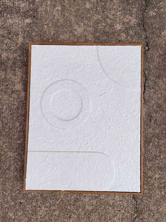 14”x18" Framed White Art 4