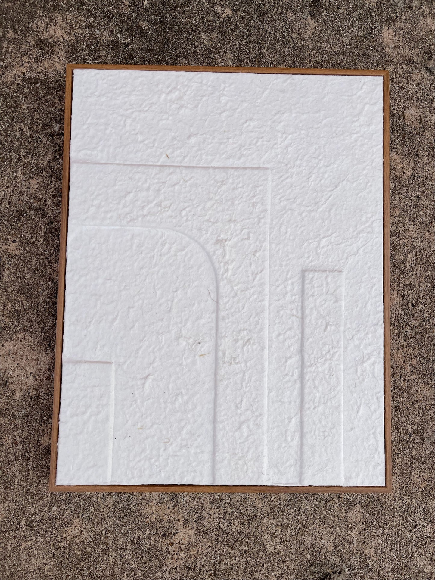 14”x18" Framed White Art 5