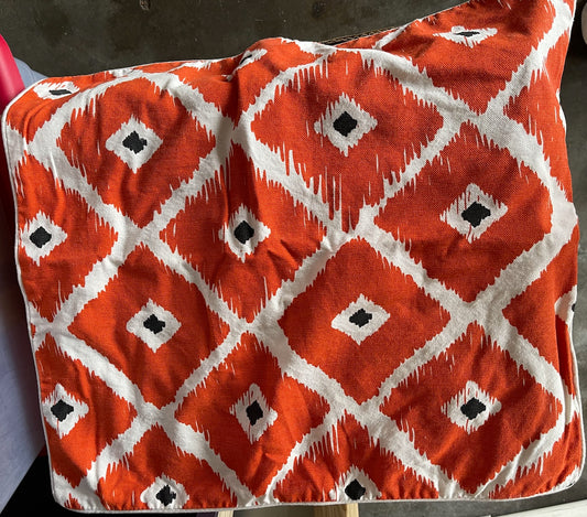 Orange Diamond Pillow Cover