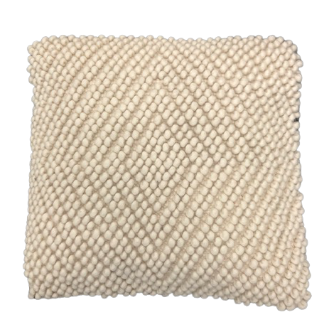 Turkish Cream Nubby Pillow