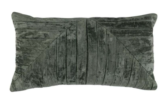Aubry Forest Green Lumbar Pillow