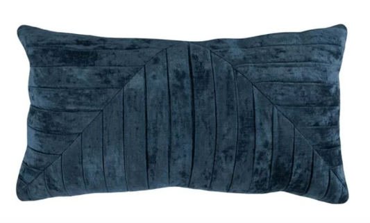 Aubry Forest Nightfall Blue Lumbar Pillow