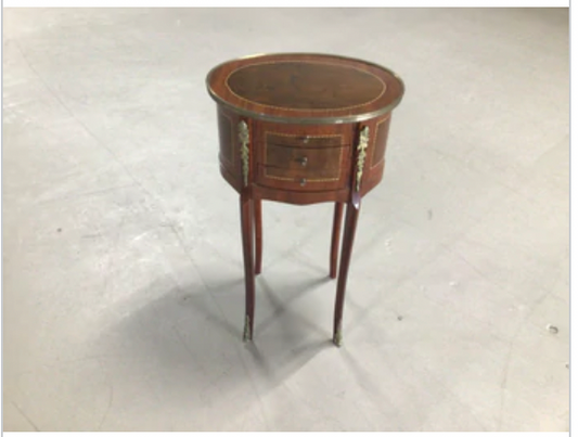 Antique French Round Cocktail Table