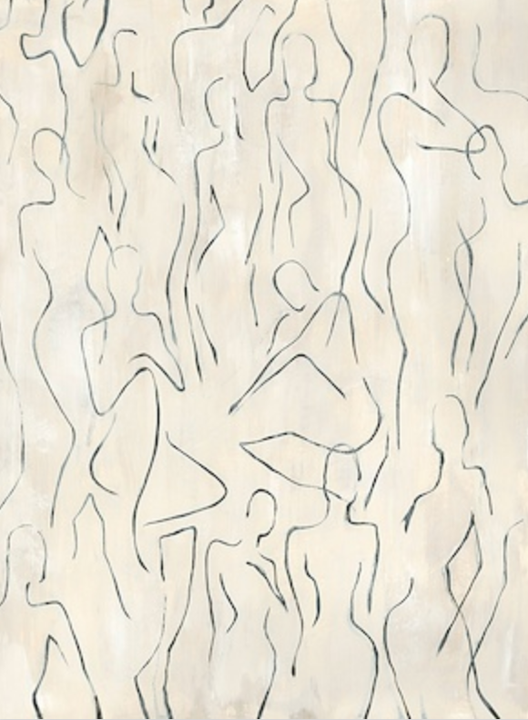 30"x40" Emerging Forms II Art