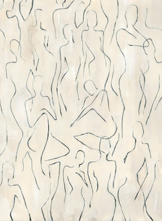 30"x40" Emerging Forms II Art