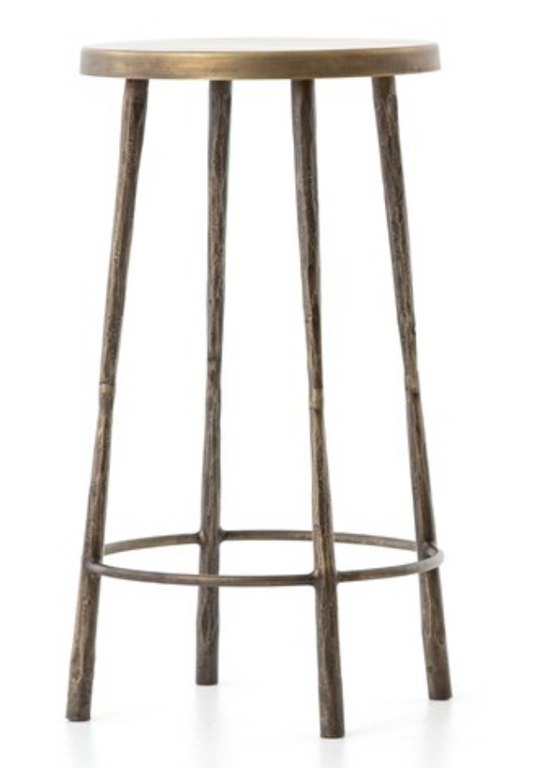 WESTWOOD COUNTER STOOL - Antique Brass
