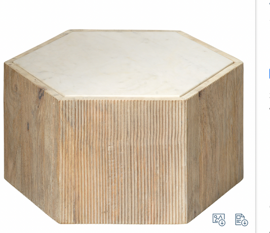 Argan Hexagon Table Small