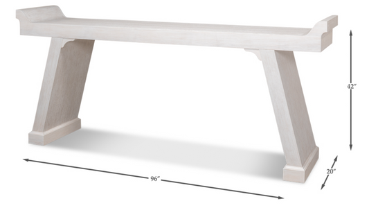 Suspension Console Table Whitewash White
