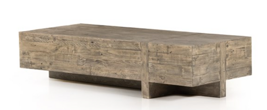 WYNNE COFFEE TABLE Weathered Wheat 68"